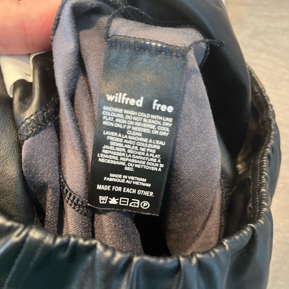 Wilfred Free Faux Leather Leggings - - Picture 4 of 5